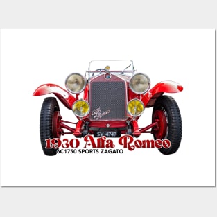 1930 Alfa Romeo 6C1750 Sports Zagato Posters and Art